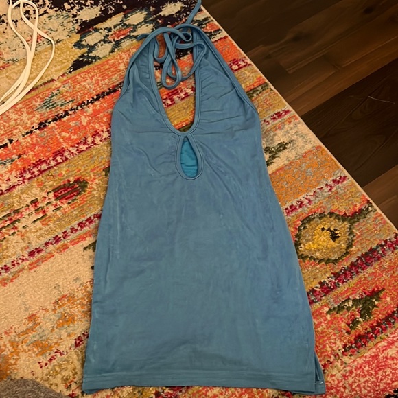 Blue club dress with hole - Picture 1 of 1